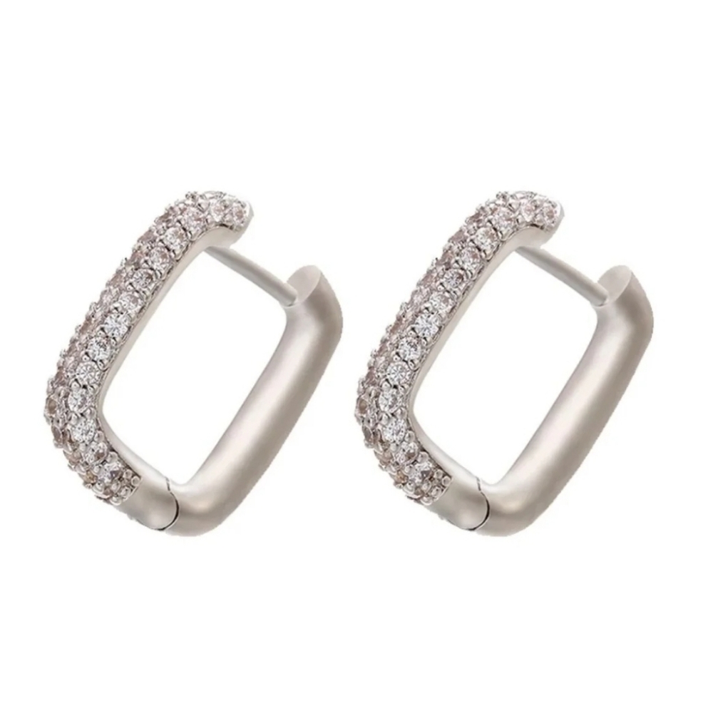 Trendy Square Hoop Earrings